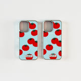 [MADE]little tomato Standard Glass phonecase WHITE, BLUE