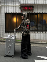 VER PATCH NUMBERING CAMO HOODED ZIP-UP