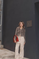 Vintage Zip Up Knit Top - 3 colours