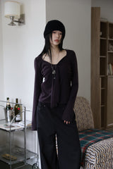 Western Stud Cotton Pants