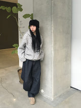 Marron Quilted Jumper (3c)