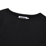 KIRSHレタリングスリムフィットTシャツ [ブラック]