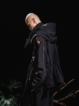 RELABEL 24AW クリサリス - コクーンブレイキング 取り外し可能マルチジップ マルチモーフ デコンストラクト パンチング ジャケット