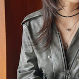 [MADE]Onyx stone basic Necklace