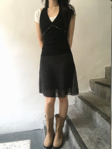 stud halter sleeveless