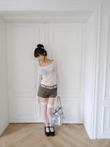 eyelet square flats