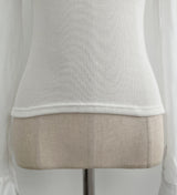 Monta Color Matching Off-Shoulder Knit Layered Shirt