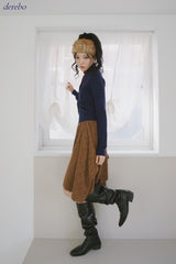 Real Button Embroidered Knit Cardigan