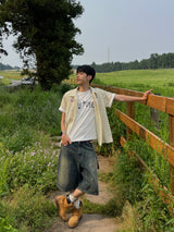 Sunkissed Stripe Patch Shirt