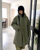 Prin Long Field Padding Hooded Jumper