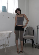FOLDING CAPRI LEGGINGS (2color)