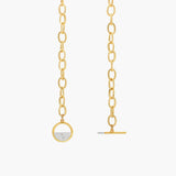 Round Toggle Gold Necklace