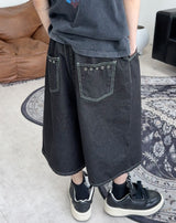 Beane Eyelet Bermuda Denim Pants
