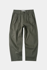 セミカーブヘリンボーンツイルパンツ (Khaki)