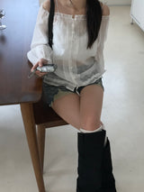Salty Off-Shoulder Blouse (2 colors)