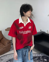 Peon Smoke Washing Collar Tee