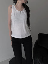 eco linen sleeveless (2color)