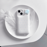 [MADE] white star wings dots case