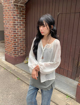 キリナ ルーズフィット バルーンスリーブ サマーブラウス