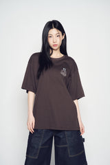 25SS GRADATION ALIEN SHORT SLEEVE T-SHIRT DARK BROWN