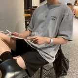 LMN ユニバーシティピグメントウォッシングオーバーサイズフィット半袖Tシャツ (8 colors)
