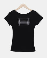 ミュホナポレオンプリント半袖Tシャツ