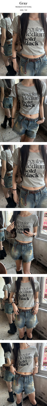 [S/S] Regular printing half t-shirts(3color)