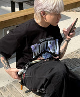 ファイアブルーオーバーフィットTシャツ - 4COLOR