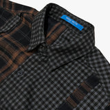 double check deconstructed shirt_brown