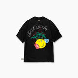 NU x スマイリースケッチTシャツ | ブラック