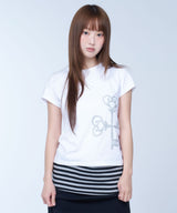 Cross key baby tee - WHITE