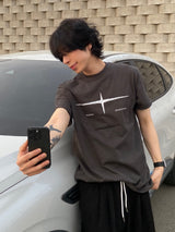 ライジングレタリング半袖Tシャツ 3C