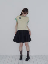 BUTTON DOUBLE SLEEVE T (YELLOW)