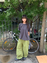 [unisex] Suzuna Basic Color Matching Roll-Up Short Sleeve Tee