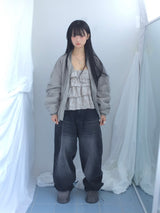 Texture Shirring Jumper