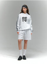 DIVISION 90 SPORTY TRACK OVER FIT HOODIE (3color)