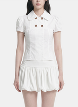 Odette Double Button Blouse