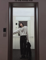ローカルショルダーチェーンヘアリーニット