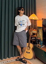 [ VirStyle Original ] INKKI Canvas Carpenter Shorts 4COLOR