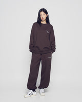 25FW ベーシックロゴナッピングスウェットシャツ ダークブラウン