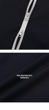 [UNISEX] パイピングクロップ2ウェイブルゾン (2color)