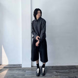 Aライン シルエット ハイストリート ツイルショーツ