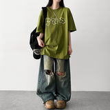Flower Flower Sketch Short Sleeve T-shirt