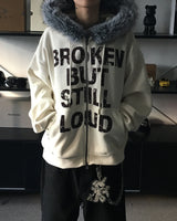 HX Broken Raccoon Hooded Zip-Up (3C)