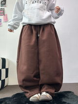 スウェットバルーンバックポイントロングパンツ🤎🖤🩶3COLOR