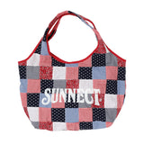 Madras Shopper Bag - Red
