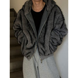 [Unisex] ファー2wayフードジャンパー(4color)