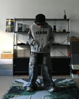 DN camo color combination denim pants (1C)