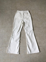 Clean slim bootcut pants
