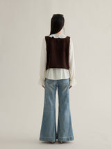 Classic Layered V-Neck Knit Vest